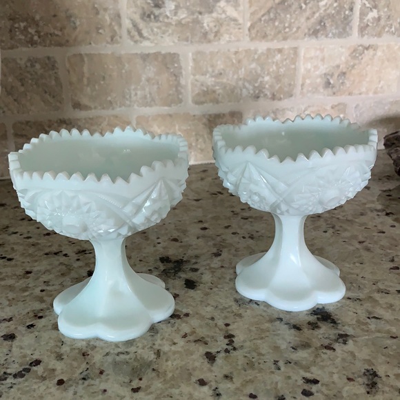 Kemple Glass Other - 3/$15 Pair of Vintage Kemple Glass compotes.